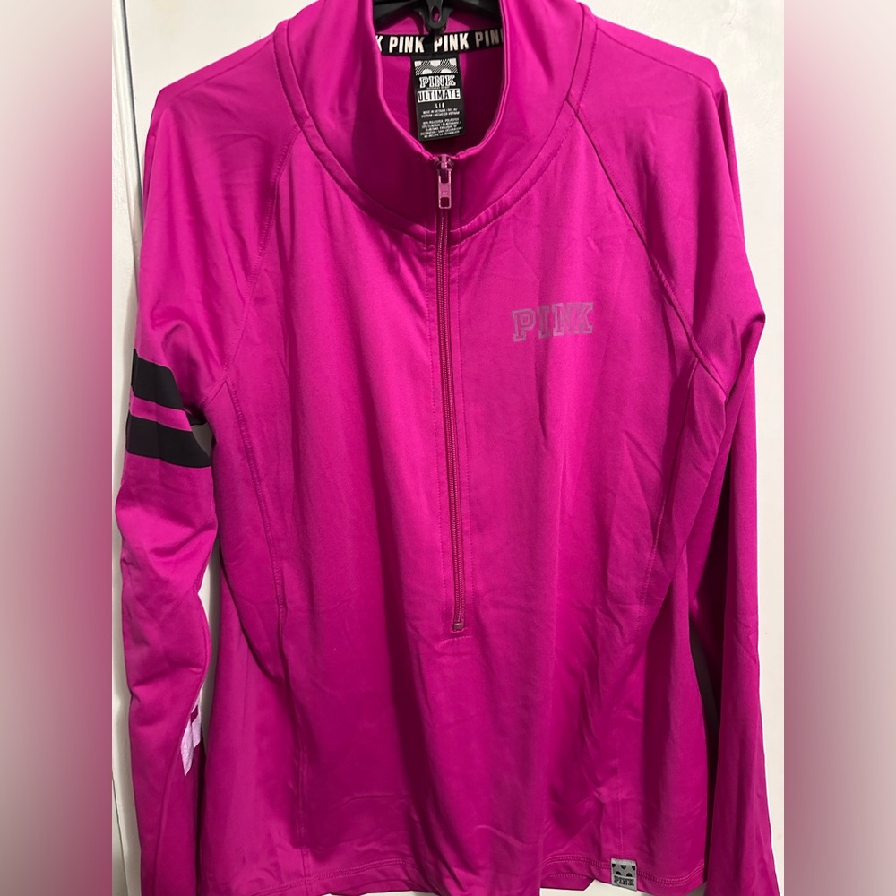 Victoria's Secret PINK Fuchsia Quarter-Zip Top